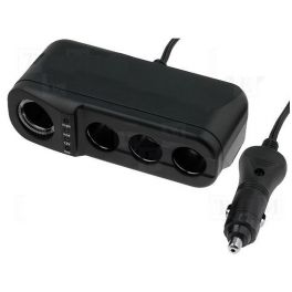 ADAPTATEUR PRISE ALLUME CIGARE 1 MALE ET 4 FEMELLES (voir aussi 6223)