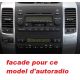 FACADE AUTORADIO DOUBLE DIN TOYOTA PRADO 2002-2009 SANS NAVIGATION