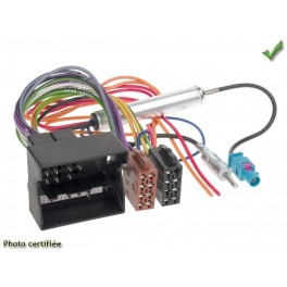 FAISCEAU AUTORADIO CITROEN PEUGEOT 2006- ISO APRES CONTACT via CAN BUS + ADT ANT