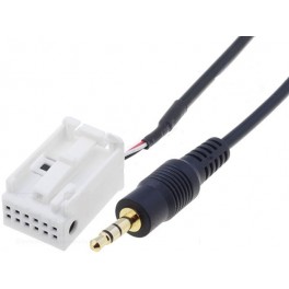 FAISCEAU ENTREE AUX JACK3.5 AUTORADIO CITROEN JUMPER 2005- POUR RD4 entree AUX1