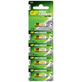 PILE GP27A 27AC 12V 28MM X 7.5MM ALCALINE VENDU PAR 5 -ALARME SONAR