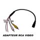 CAMERA DE RECUL INFRA ROUGE 12V ANGLE 130 DEGRES COULEUR CABLE 15M