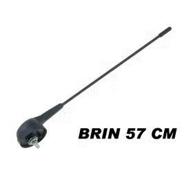 ANTENNE TOIT MONOBRIN FIBRE NOIRE 57 CM SANS CABLE