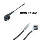 ANTENNE TOIT FIBRE BRIN COURT 14CM AVEC CABLE 2.5M 
