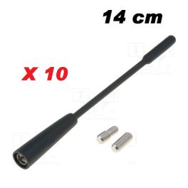 BRIN ANTENNE AUTORADIO 14cm COURTE SOUPLE DIAMETRE 5 OU 6MM (PAR 10 PIECES)