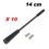 BRIN ANTENNE AUTORADIO 14cm COURTE SOUPLE DIAMETRE 5 OU 6MM (PAR 10 PIECES)