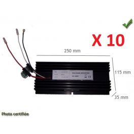 CONVERTISSEUR 24 EN 12V 30A 25x11x4 cm (PAR 10 PIECES)