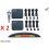 RADAR AVANT ET ARRIERE DE RECUL A 8 CAPTEURS NOIRS 12V CABLE 6M (PAR 2 PIECES)