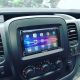 Kit 2 DIN RENAULT TRAFIC 2014- NOIR, AVEC CLIMATION MANUELLE