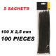 COLLIER A SERTIR RILSAN 100 X 2,5 - 100 PIECES *** 5 SACHETS***