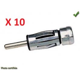 ADAPTATEUR D ANTENNE  DIN MALE ISO FEMELLE  BLISTER (10 PIECES)