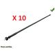ANTENNE AILE OU DE TOIT UNIVERSELLE CAOUTCHOUC NOIRE AVEC UN CABLE (10 PIECES)