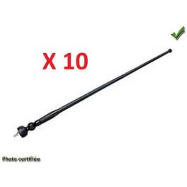ANTENNE AILE OU DE TOIT UNIVERSELLE CAOUTCHOUC NOIRE AVEC UN CABLE (10 PIECES)