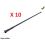 ANTENNE AILE OU DE TOIT UNIVERSELLE CAOUTCHOUC NOIRE AVEC UN CABLE (10 PIECES)