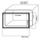 KIT DE MONTAGE UNIVERSEL POUR AURORADIO DOUBLE DIN 100mm