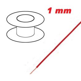 BOBINE DE FIL ELECTRIQUE 1mm2 100M ROUGE