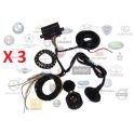 FAISCEAU 7 BROCHES UNIVERSEL D ATTELAGE POUR VEHICULE UTILITAIRE MULTIPLEXE (3 PIECES)
