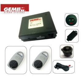 ALARME A 2 TELECOMMANDES AUTOALIMENTEE MODULAIRE 12V GEMINI