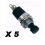 BOUTON POUSSOIR DE TABLEAU 1A DIAM 7.5MM 1RT  PACK DE 5 VRAC