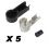 ADAPTATEUR D ANTENNE ISO MALE A SERTIR PACK DE 5 VRAC