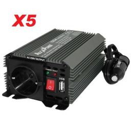 SURVOLTEUR 12V /220V 50 Hz 150 W PRISE TERRE INTER ALLUME CIGARE (PAR 5 PIECES)