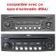 CDE AU VOLANT POUR CITROEN C3 PICASSO 2009- - FAKRA AVEC RADARS RECUL