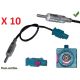 ADAPTATEUR D ANTENNE FAKRA MALE DIN MALE CITROEN BLISTER (PRIX PAR 10 PIECES MINIMUM)