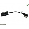 INTERFACE BLUETOOTH AD2P POUR AUDI A6 2009- AVEC PRISE AMI