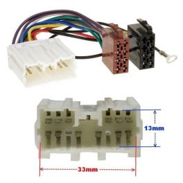 FAISCEAU AUTORADIO MITSUBISHI COLT 1989- 1 CONNECTEUR 4HP ISO