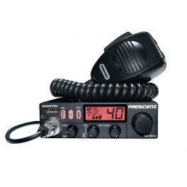 POSTE CB PRESIDENT MARTIN ASC 40 CANAUX AM/FM 12V/24V