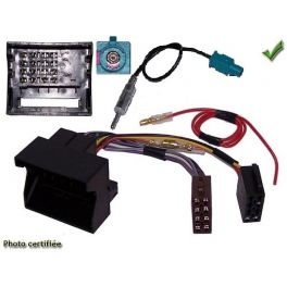 FAISCEAU AUTORADIO CITROEN FIAT PEUGEOT 2004- 4HP ISO FAKRA + ADAPTATEUR ANTENNE