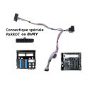 FAISCEAU KIT MAIN LIBRE CITROEN C6 2004- FAKRA SANS AMPLI JBL AVEC CONNECTEUR DIRECT CENTRAL MKI OU BURY