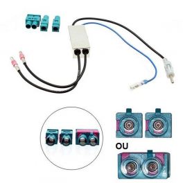 ADAPTATEUR D ANTENNE AMPLIFIE DOUBLE FAKRA DIN MALE RENAULT MASTER 2020-