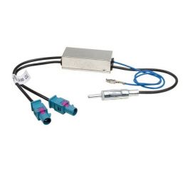 ADAPTATEUR D ANTENNE AMPLIFIE DOUBLE FAKRA ISO MALE AUDI A3 SPORTBACK2007-08/2012