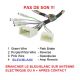 CDE AU VOLANT POUR CITROEN C-CROSSER 2007-2013 AVEC AMPLI ROCKFORD SANS NAV ORIGINE