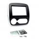 Kit 2 DIN RENAULT TRAFIC 2014-  NOIR CONTOUR ARGENT AVEC CLIMATION AUTOMATIQUE