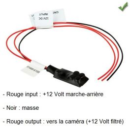 FILTRE ALIMENTATION STABILISATION POUR CAMERA DE RECUL
