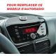 FACADE AUTORADIO FIAT DOBLO 2010- NOIR ANTHRACITE 1DIN