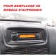 FACADE AUTORADIO FIAT DOBLO 2010- NOIR ANTHRACITE 1DIN