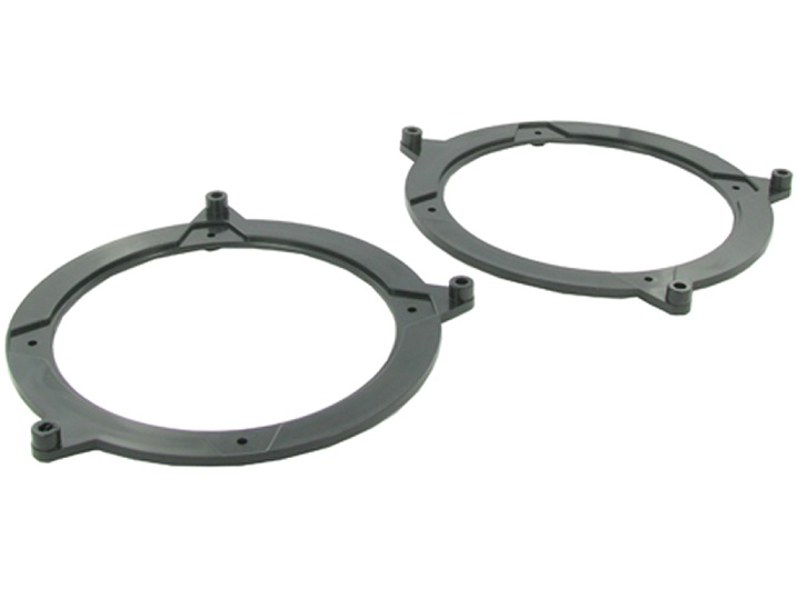 2 Anneaux De Haut-parleur 165 Mm Pour BMW Série 3 E46 (portes Avant/arrière) - Supports Adaptateurs Pour Autoradio - Noir