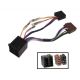 FAISCEAU ADAPTATEUR AUTORADIO ISO MALE 2 CON ISO FEMELLE 1 CON 4HP L15 CM