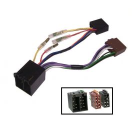 FAISCEAU ADAPTATEUR AUTORADIO ISO MALE 2 CON ISO FEMELLE 1 CON 4HP L15 CM