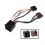 FAISCEAU ADAPTATEUR AUTORADIO ISO MALE 2 CON ISO FEMELLE 1 CON 4HP L15 CM