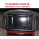 FACADE AUTORADIO DOUBLE DIN JEEP CHEROKEE 2004-2008  NOIR AVEC NAV ORIGINE