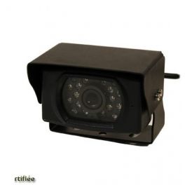 CAMERA DE RECUL INFRA ROUGE 12V ANGLE 130 DEGRES NTSC CABLE 15M