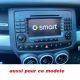 FACADE AUTORADIO SMART FORFOUR 2004-2006 ORIGINE 2DIN OU GPS
