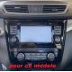 FACADE AUTORADIO NISSAN QASHQAI 2014- NOIR LAQUE