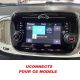 KIT 2 DIN FIAT 500 2016- NOIR LAQUE AVEC AUTORADIO POUR UCONNECT 5