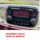 KIT 2 DIN FIAT 500 2016- NOIR LAQUE AVEC AUTORADIO POUR UCONNECT 5 ET BASIC