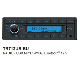 AUTORADIO RDS USB 4 X 15W TENSION D ALIMENTATION 12V BLUETOOTH CHASSIS COURT 130